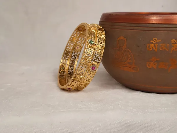 1_Gram_Gold-Plated_Brass_Rajasthani_Bangles_Set_Of_2