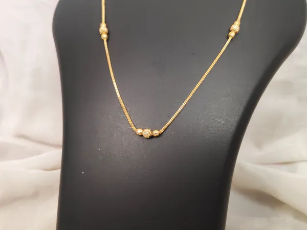 1_Gram_Gold-Plated_Chain_18_Inch_For_Women