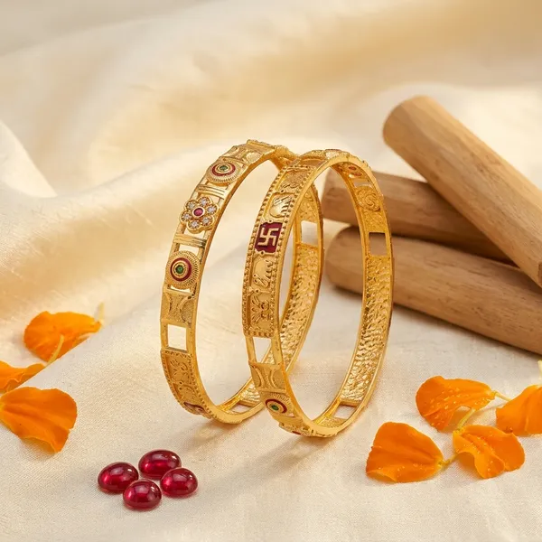 Daily_Wear_Gold-Plated_Brass_Bangles_with_Floral_and_Traditional_Motifs_(Set_of_2)