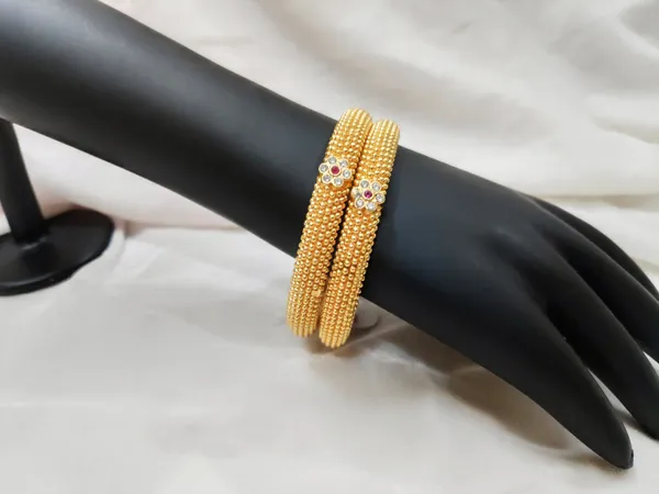 1_Gram_Gold-Plated_Brass_Rajasthani_Bangles_Set_Of_2