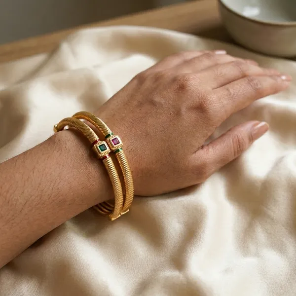 Elegant_Brass_Daily_Wear_Kada_Bangles_with_Emerald_&_Ruby_Glass_Stones_(Set_of_2)