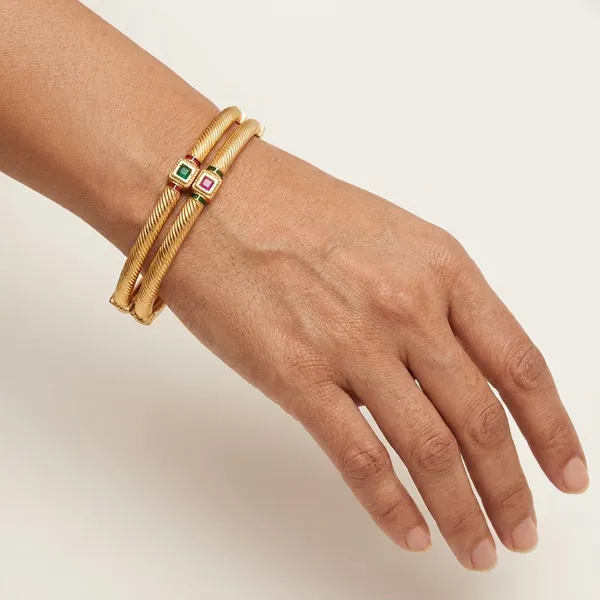 Elegant_Brass_Daily_Wear_Kada_Bangles_with_Emerald_&_Ruby_Glass_Stones_(Set_of_2)