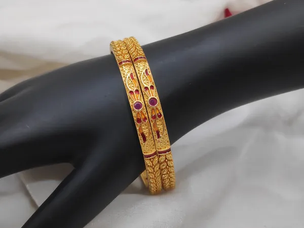1_Gram_Gold-Plated_Brass_Bangles_Set_Of_2
