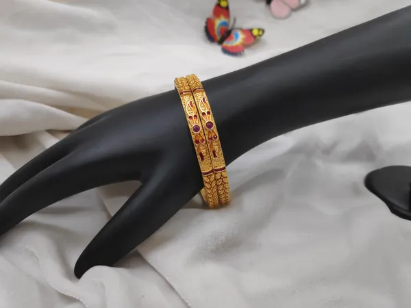 1_Gram_Gold-Plated_Brass_Bangles_Set_Of_2