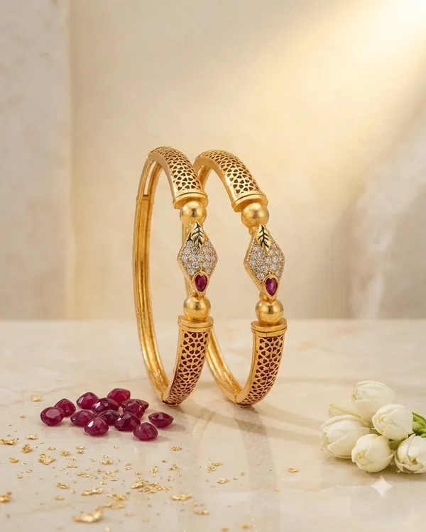 Traditional_Designer_Brass_Bangles_Set_with_Ruby_and_Stone_Work_for_Everyday_Wear