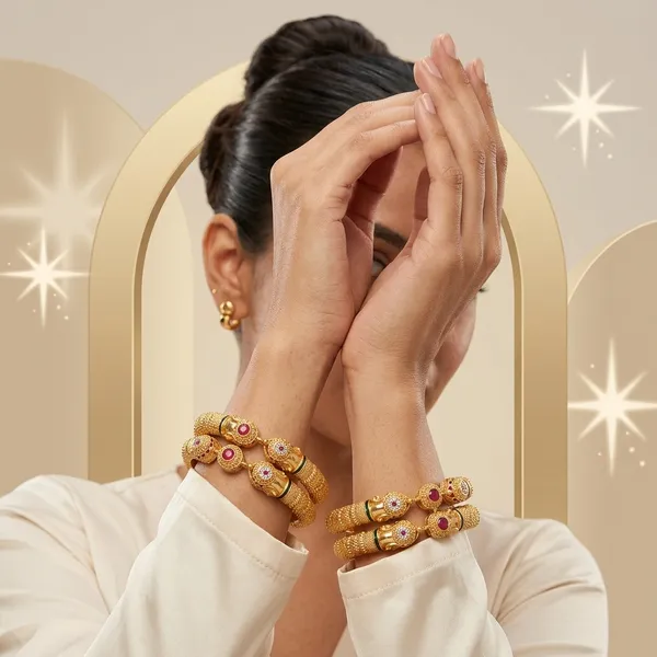 The_Majestic_Gaja_Kada_Set_�_Intricate_Gold-Tone_Elephant_Motif_Bangles_(Set_of_2)