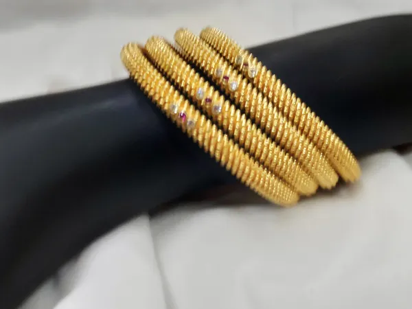 1_Gram_Gold-Plated_Brass_Rajasthani_Bangles_Set_Of_4