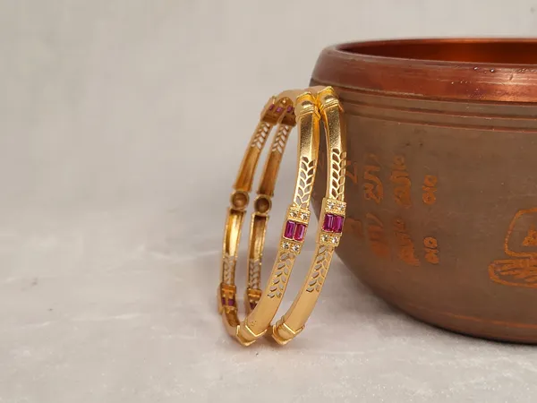 1_Gram_Gold-Plated_Brass_Rajasthani_Bangles_Set_Of_2