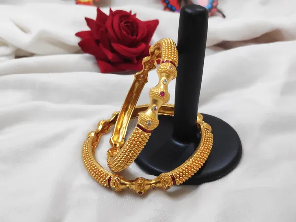 1_Gram_Gold-Plated_Brass_Rajasthani_Bangles_Set_Of_2