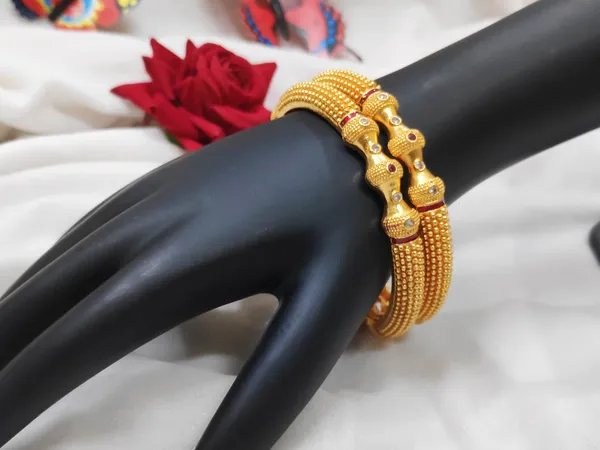 1_Gram_Gold-Plated_Brass_Rajasthani_Bangles_Set_Of_2