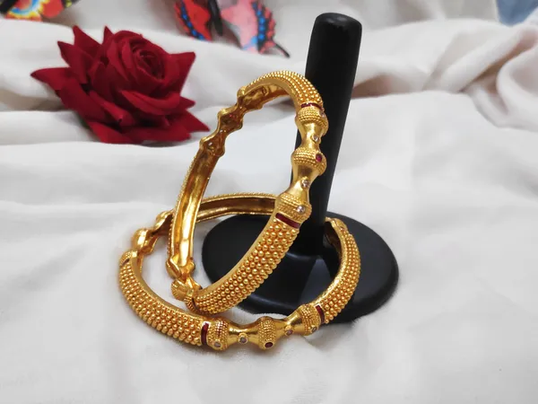 1_Gram_Gold-Plated_Brass_Rajasthani_Bangles_Set_Of_2