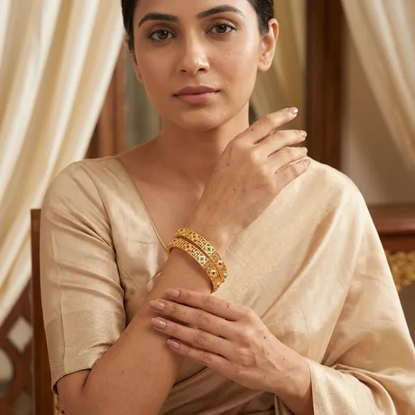 Daily_Wear_Gold-Plated_Brass_Bangles_with_Red_and_Green_Stones_(Set_of_2)
