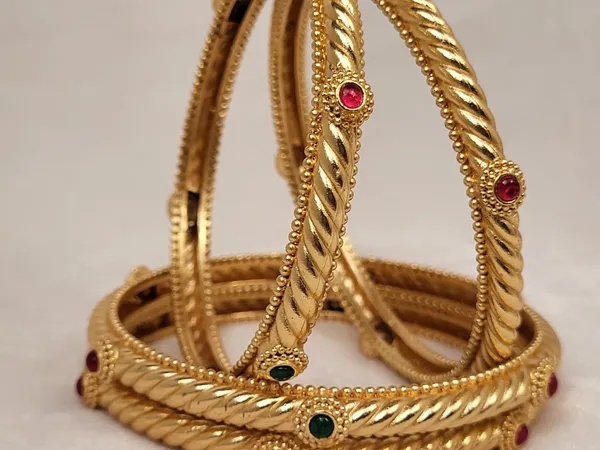 1_Gram_Gold-Plated_Brass_Rajasthani_Bangles_Set_Of_4