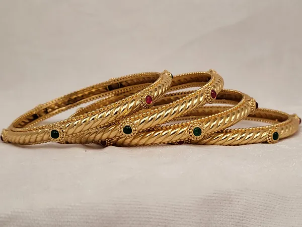1_Gram_Gold-Plated_Brass_Rajasthani_Bangles_Set_Of_4