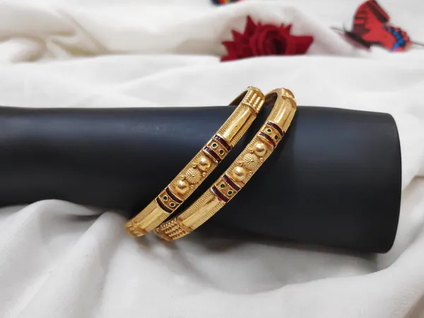1_Gram_Gold-Plated_Brass_Bangles_Set_Of_2
