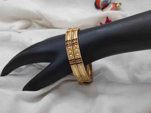 1_Gram_Gold-Plated_Brass_Bangles_Set_Of_2