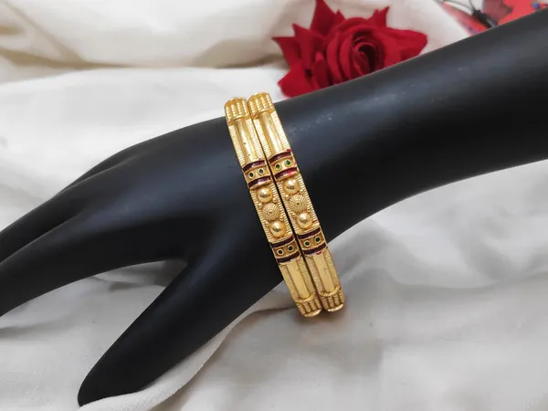 1_Gram_Gold-Plated_Brass_Bangles_Set_Of_2