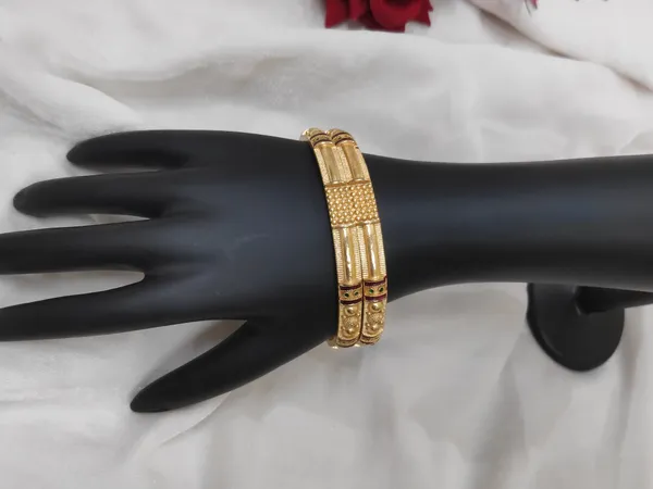 1_Gram_Gold-Plated_Brass_Bangles_Set_Of_2