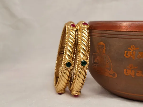 1_Gram_Gold-Plated_Brass_Rajasthani_Bangles_Set_Of_2