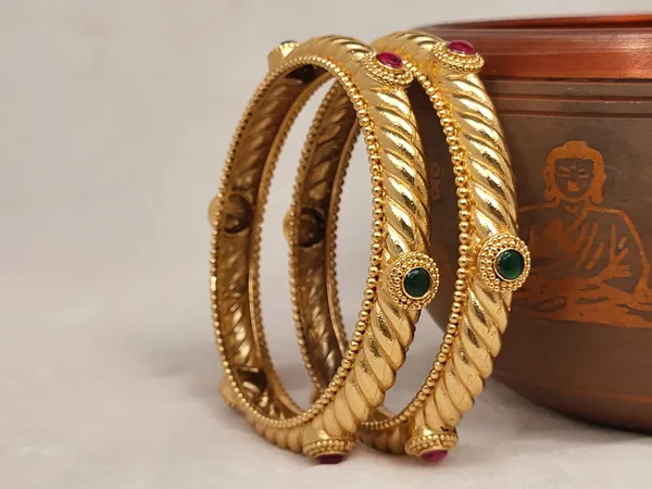 1_Gram_Gold-Plated_Brass_Rajasthani_Bangles_Set_Of_2