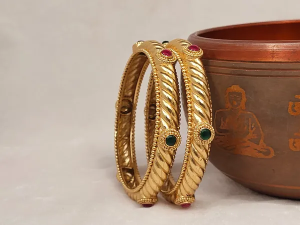1_Gram_Gold-Plated_Brass_Rajasthani_Bangles_Set_Of_2