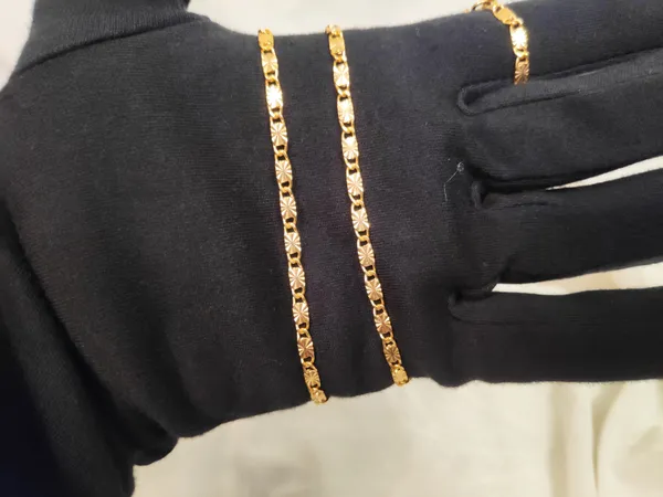 1_Gram_Gold-Plated_Silver_Chain_23.5_Inch_For_Women