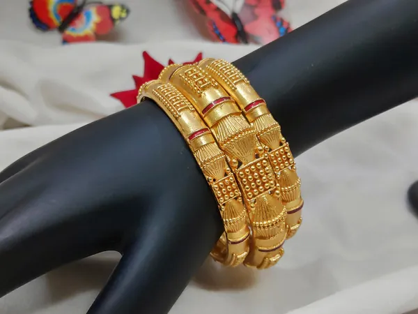 1_Gram_Gold-Plated_Brass_Rajasthani_Bangles_Set_Of_6