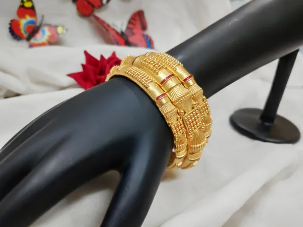 1_Gram_Gold-Plated_Brass_Rajasthani_Bangles_Set_Of_6