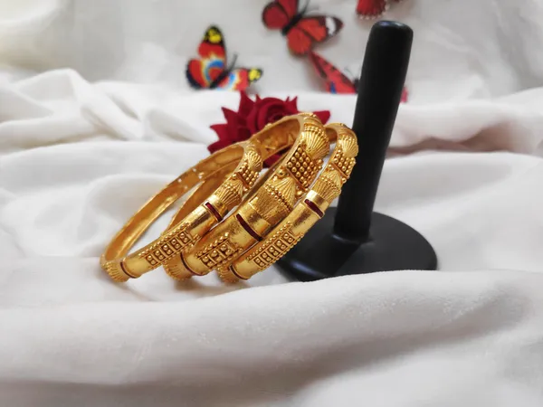1_Gram_Gold-Plated_Brass_Rajasthani_Bangles_Set_Of_6