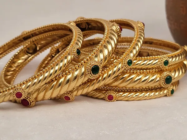 1_Gram_Gold-Plated_Brass_Rajasthani_Bangles_Set_Of_6