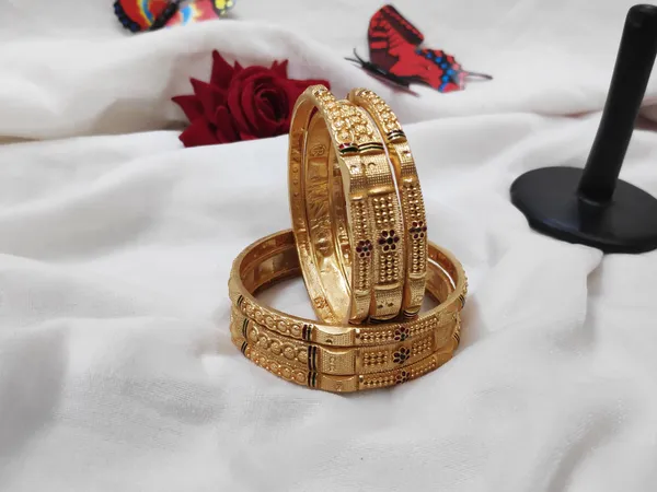 1_Gram_Gold-Plated_Brass_Rajasthani_Bangles_Set_Of_6