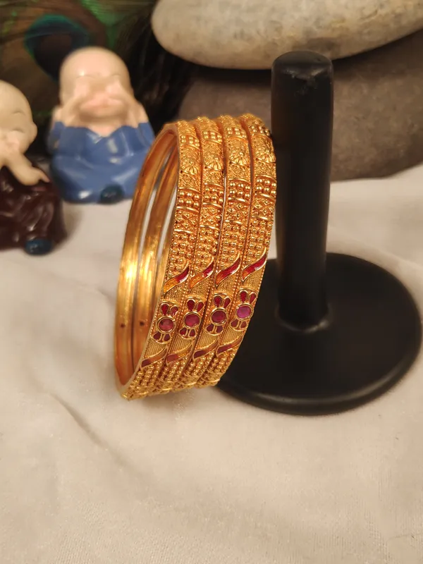 1_Gram_Gold-Plated_High_Gold_Bangles_Set