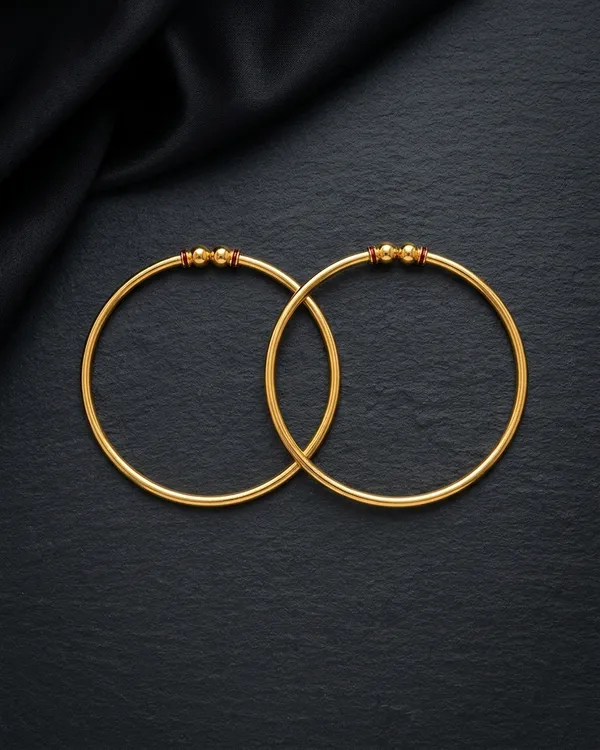 Traditional_Daily_Wear_Gold_Plated_Thin_Kada_Bangles_-_Set_of_2_with_Maroon_Enamel_Accents