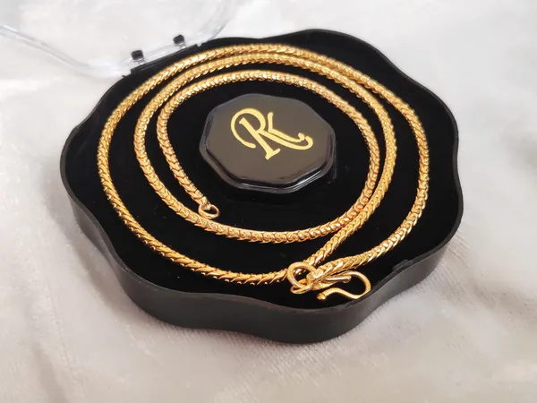 1_Gram_Gold-Plated_Chain_21_Inch_For_Women