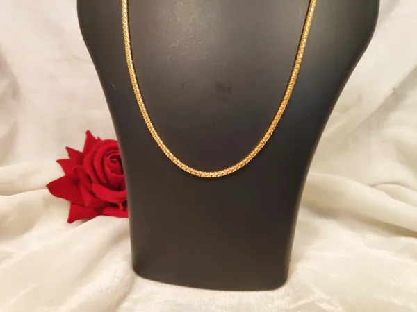 1_Gram_Gold-Plated_Chain_21_Inch_For_Women
