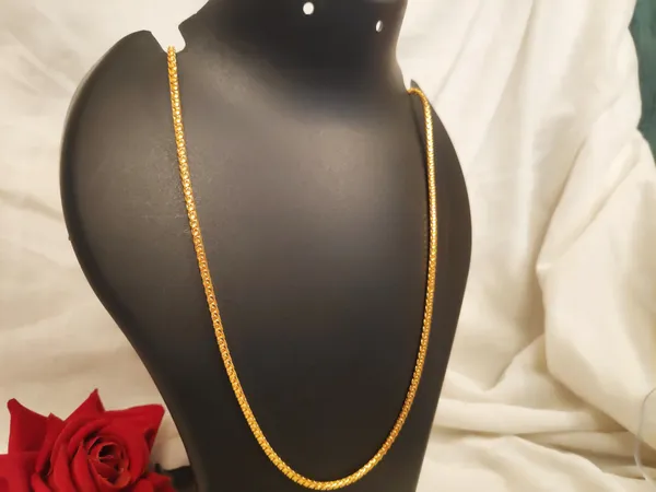1_Gram_Gold-Plated_Chain_21_Inch_For_Women