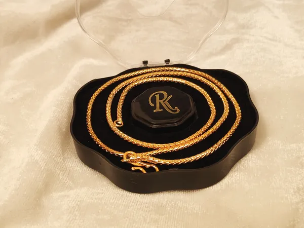 1_Gram_Gold-Plated_Chain_21_Inch_For_Women