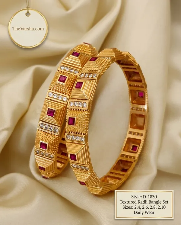 Royal_Ruby_&_Gold_Geometric_Bangles