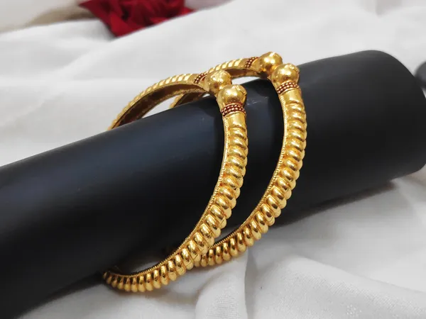 1_Gram_Gold-Plated_Brass_Rajasthani_Bangles_Set_Of_2