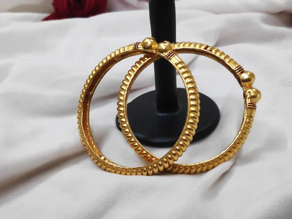 1_Gram_Gold-Plated_Brass_Rajasthani_Bangles_Set_Of_2