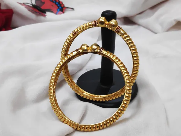 1_Gram_Gold-Plated_Brass_Rajasthani_Bangles_Set_Of_2