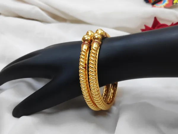 1_Gram_Gold-Plated_Brass_Rajasthani_Bangles_Set_Of_2
