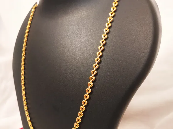 1_Gram_Gold-Plated_Chain_22.5_Inch_For_Women