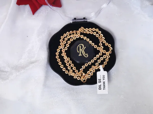 1_Gram_Gold-Plated_Chain_22.5_Inch_For_Women