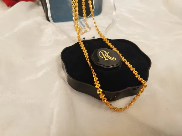 1_Gram_Gold-Plated_Chain_22.5_Inch_For_Women