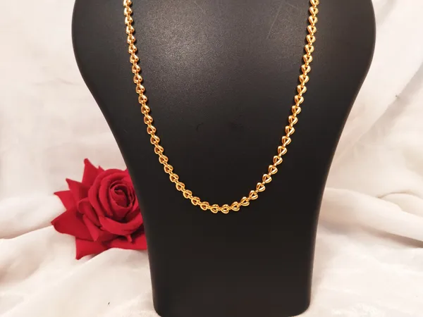 1_Gram_Gold-Plated_Chain_22.5_Inch_For_Women