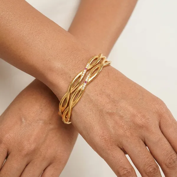 Elegant_Gold_Twisted_Bangles_Set_of_2_�_Stackable_Wave_Cuff_Bracelets_with_Pave_Accents