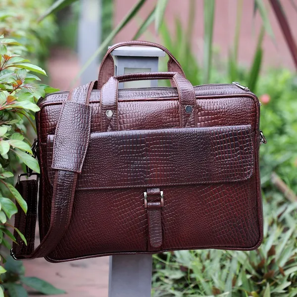 Brown_Leather_Laptop_Bag_For_Men_Office_|_3_Zipper_Pockets_|_2_Inner_Spacious_Compartments_|_1_Flap_Pocket_|_Adjustable_and_Removable_Shoulder_Strap