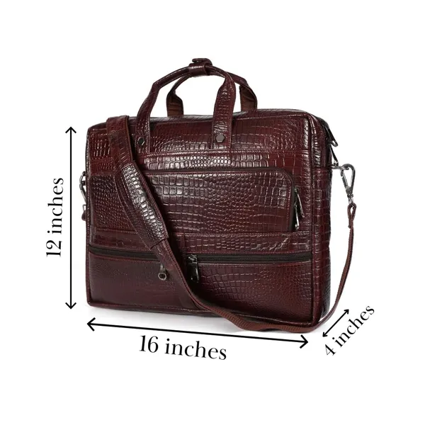 Brown_Leather_Laptop_Bag_For_Men_Office_|_3_Zipper_Pockets_|_2_Inner_Spacious_Compartments_|_Adjustable_and_Removable_Shoulder_Strap