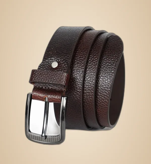 Dark_Brown_Leather_Belt_With_Metal_Buckle_For_Men_|_Premium_Smooth_Leather_Lightweight_Classic_Belt_With_Durable_Stitching_|_Width-_3.5cm_(35mm)
